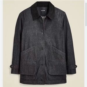 J. Crew Denim Barn Jacket in washed black Med
